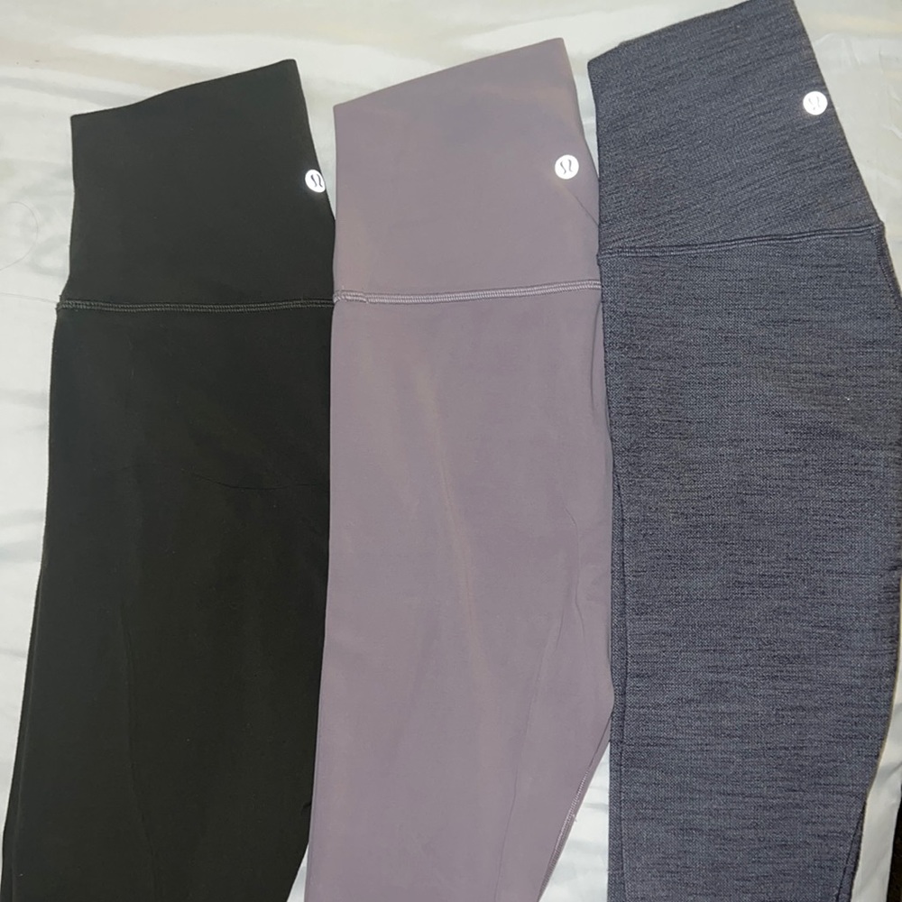 3 pairs lululemon align leggings